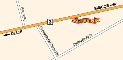 Golden Belt Feeds Map